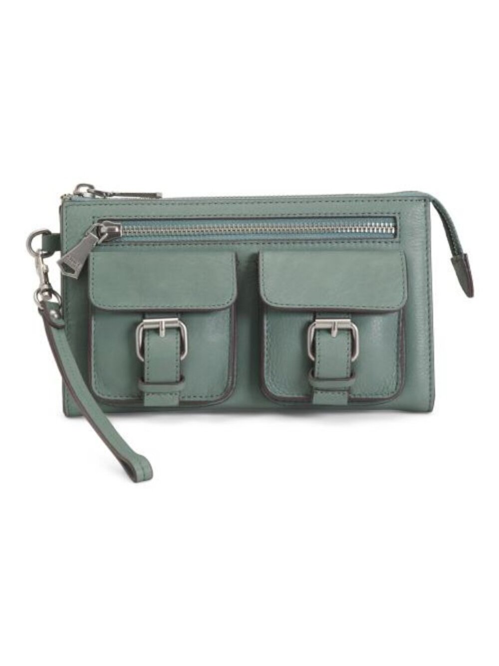 AIMEE Leather Saddle Up Wrisltet Clutch